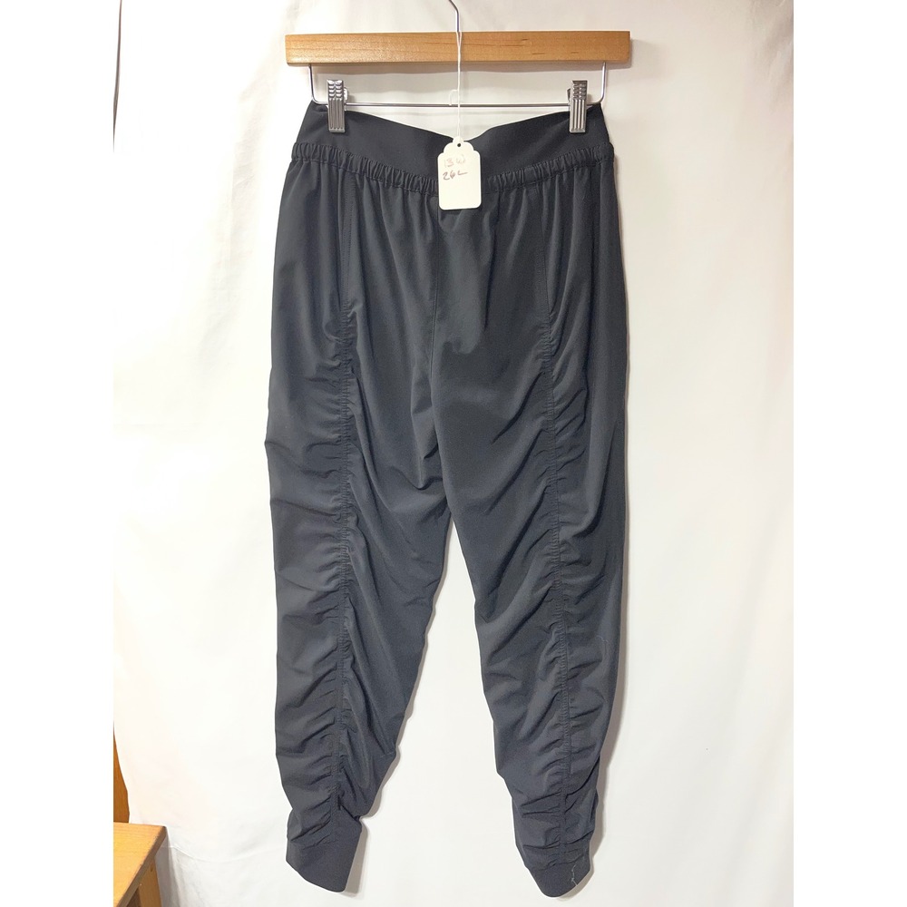 Athleta Attitude Lined Pant Black Ruched Joggers Tapered Leg 486241 Womens‎ 4 - Picture 3 of 3